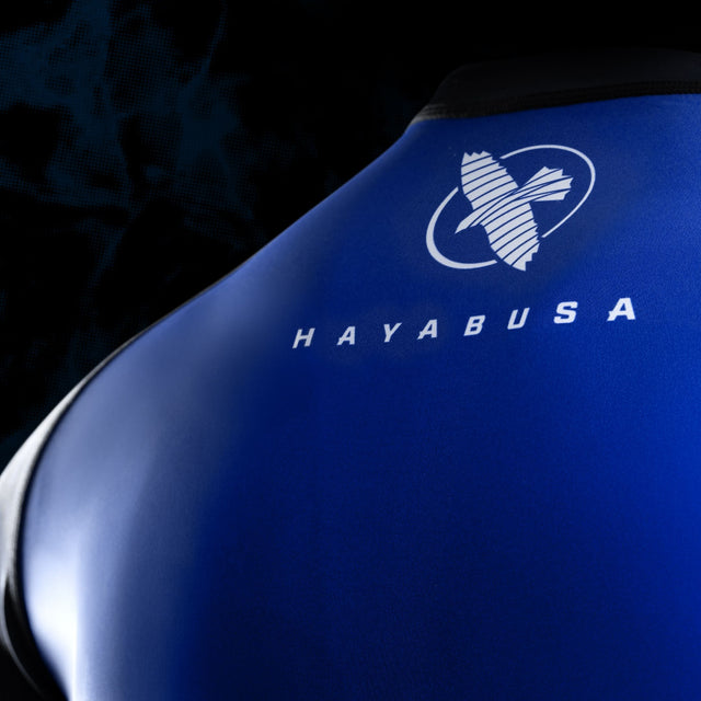Hayabusa x UFC BJJ Rashguard Short Sleeves – Black/Blue