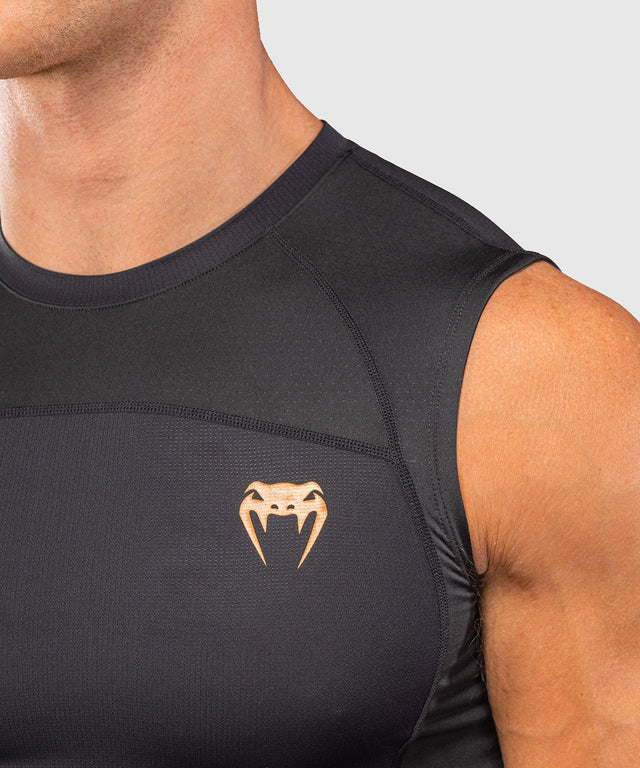 Venum Rashguard G-Fit Revolution Uden ærmer – Sort/Kobber