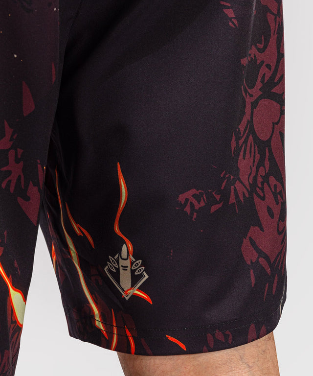 Pantaloncini da allenamento Venum Sukuna – Nero/Beige chiaro