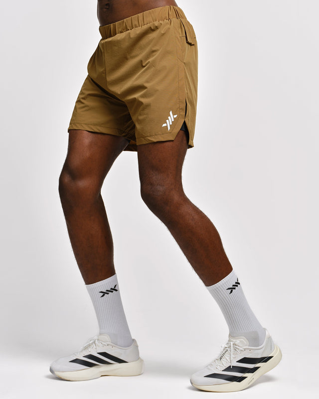 Caged 2-in-1 Running Shorts Stride - Olive Green