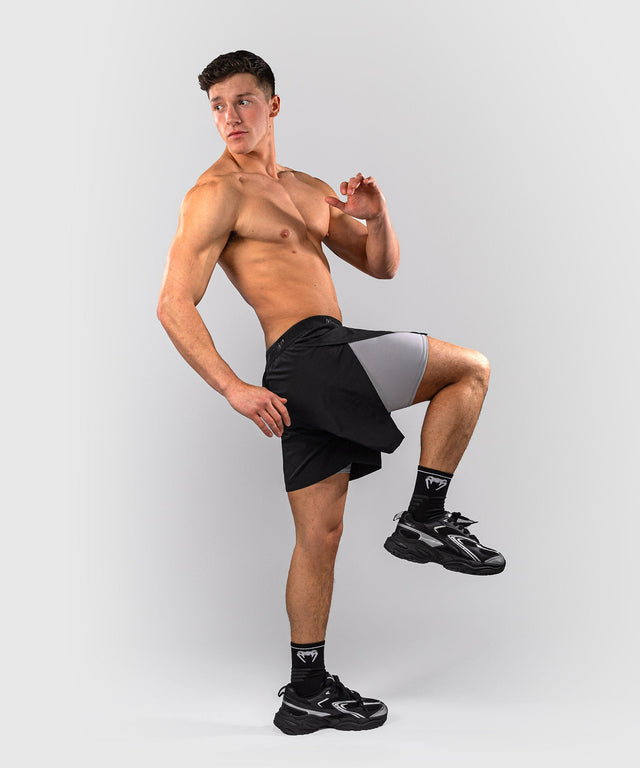 Pantaloncini da allenamento Venum Lazer – Nero/Grigio
