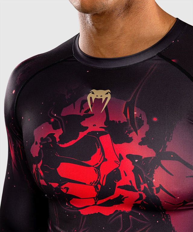 Rashguard Venum x Jujutsu Kaisen Itadori Manches longues – Noir/Rouge