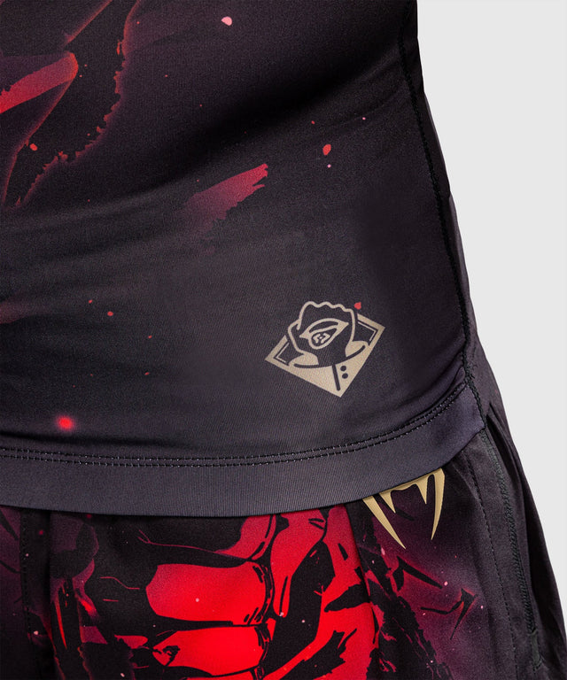 Rashguard Venum x Jujutsu Kaisen Itadori Manches longues – Noir/Rouge