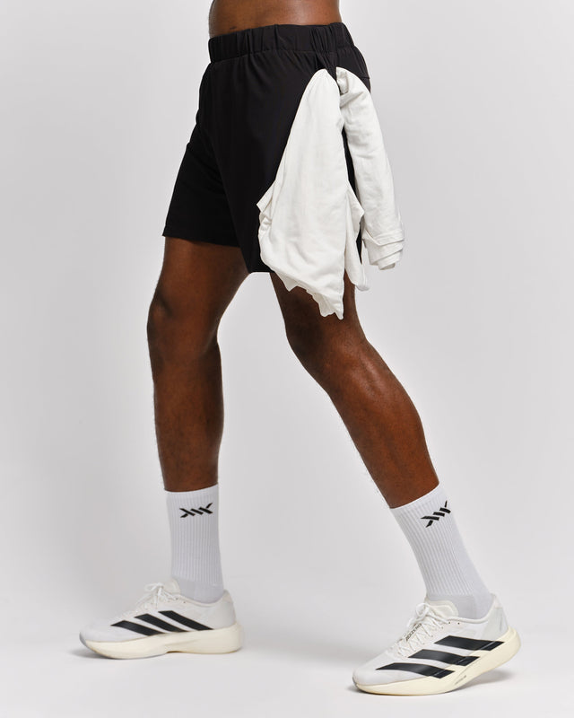 Caged 2-in-1 Lauf-Shorts Stride – Schwarz