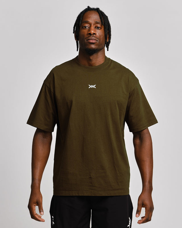 Caged T-Shirt 'CBU' - Kaki Groen