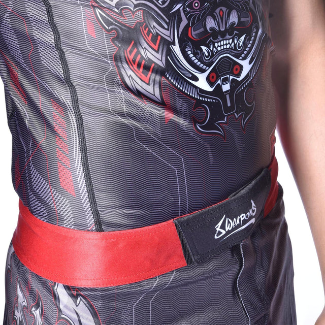8 WEAPONS MMA Shorts Samurai 2.0 - Zwart/Rood