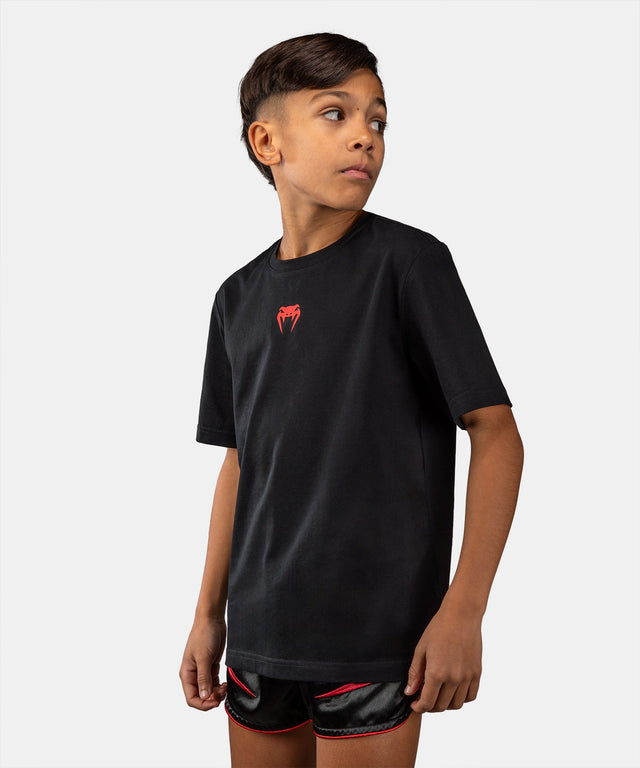 Camiseta Venum Attack Niños - Negro/Rojo