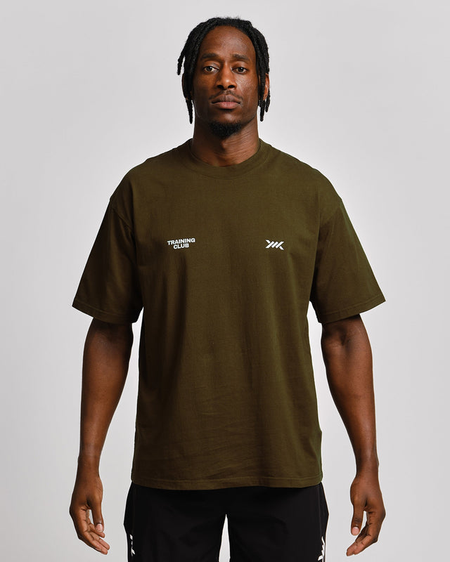 Caged T-Shirt Training Club - Kaki Groen