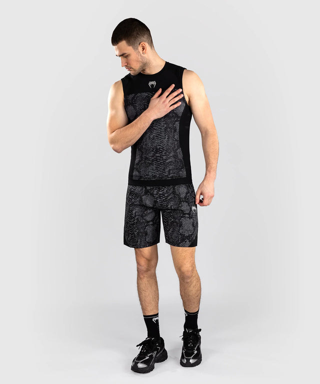 Venum Rashguard Mouwloos G-Fit Scales – Schwarz/Grau