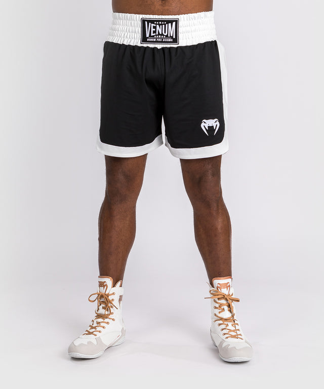 Pantaloncini da boxe Venum Classic – Nero/Bianco