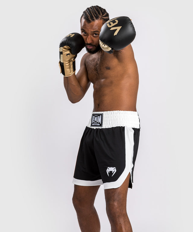 Pantaloncini da boxe Venum Classic – Nero/Bianco