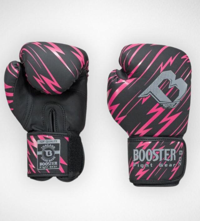 Booster Boxhandschuhe Combat Kinder – Schwarz/Rosa