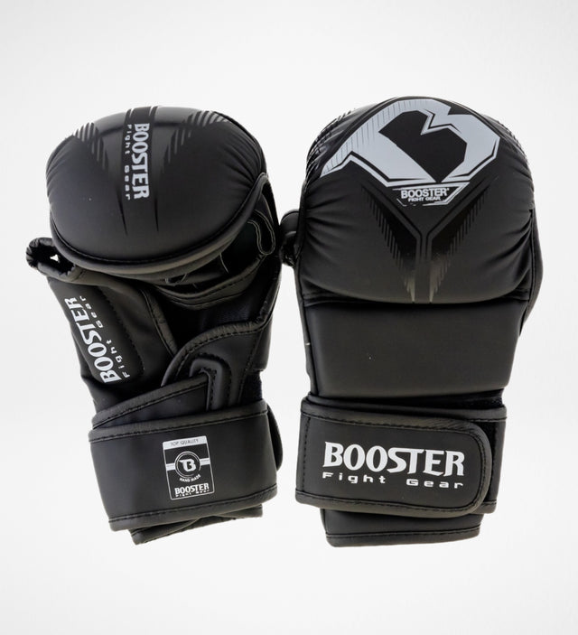 Booster MMA-Sparringshandschuhe Bangkok – Schwarz/Silber