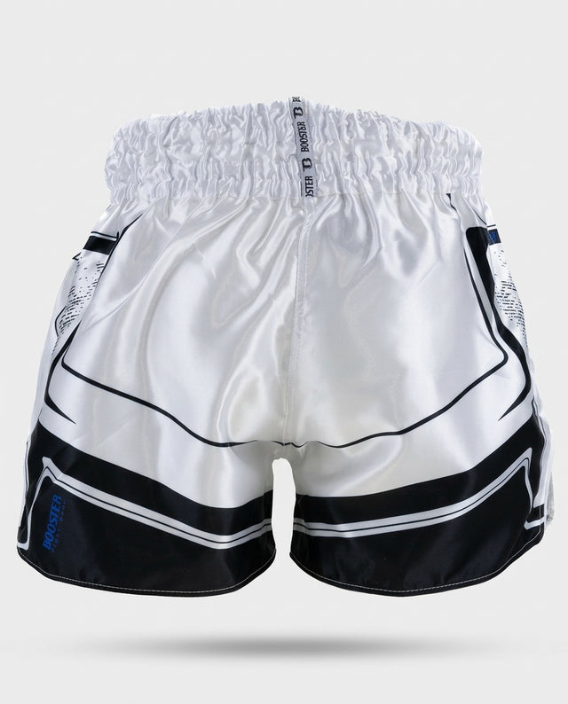 Booster Muay Thai Shorts BFG Ignite - Weiß/Blau/Schwarz