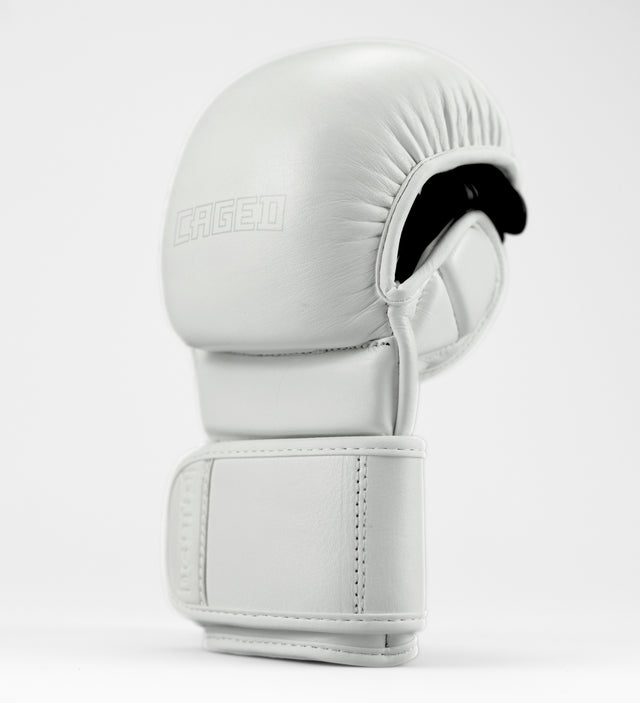 Guantes de sparring MMA Caged X Series – Blanco/Blanco