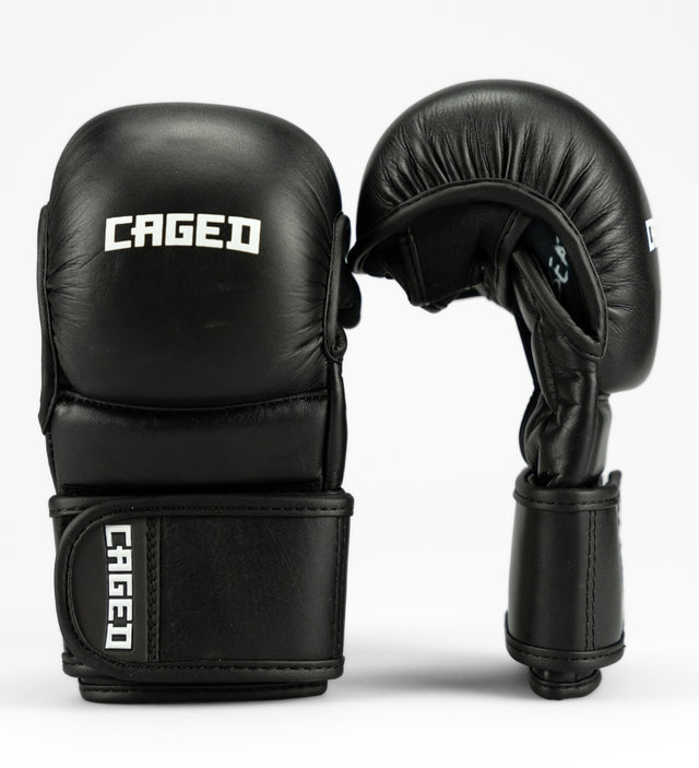 Caged MMA Gloves 'X Series' Sparring - Black/White