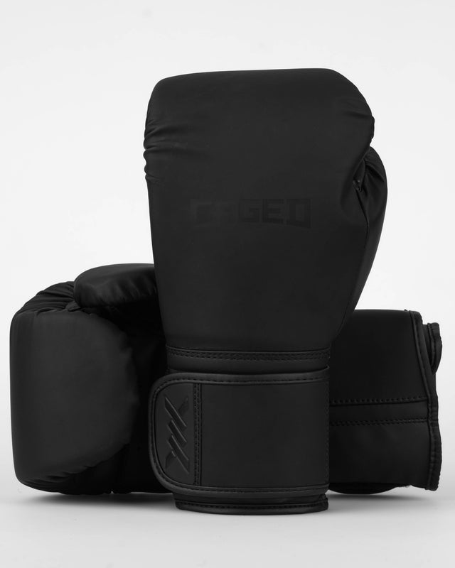 Guantes de boxeo Caged Core – Negro Mate