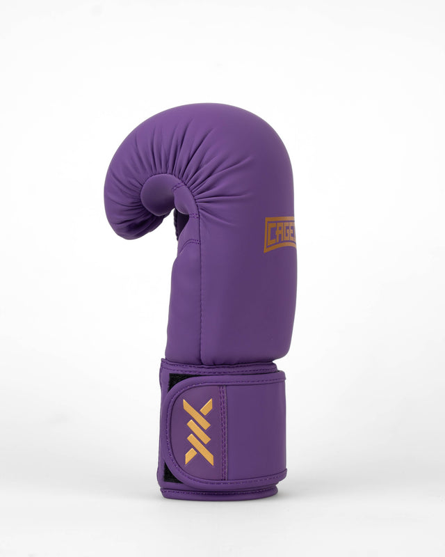 Gants de boxe Caged Shadow – Violet/Or