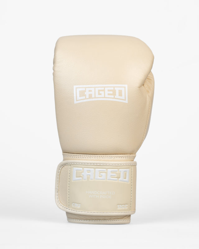 Gants de boxe Caged X Series – Crème Blanc