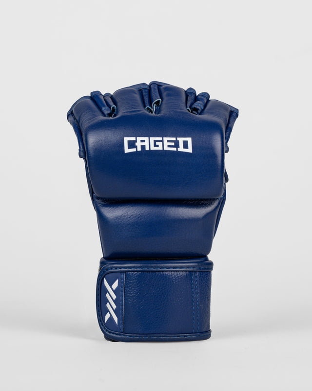 Guanti MMA Caged 'X' Series – Blu navy/Bianco