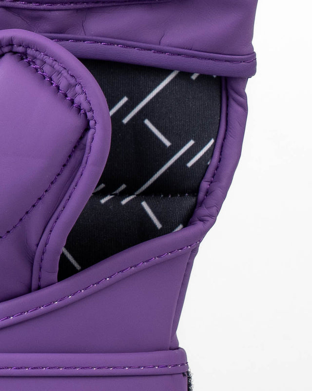 Caged MMA Gloves Shadow - Purple/Gold