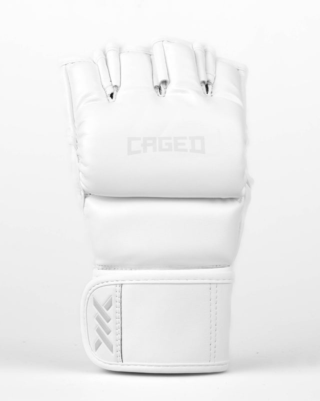 Guantes de MMA Caged Shadow – Blanco/Blanco