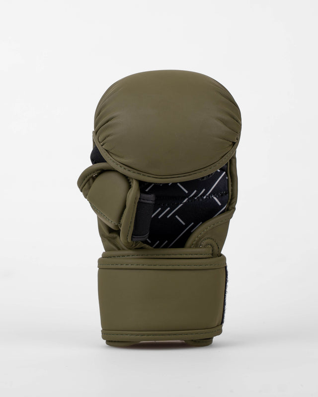 Guantes de sparring MMA Caged Shadow – Caqui/Oro