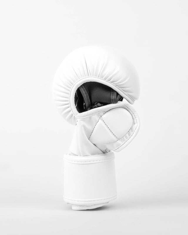 Gants de sparring MMA Caged Shadow – Blanc/Blanc