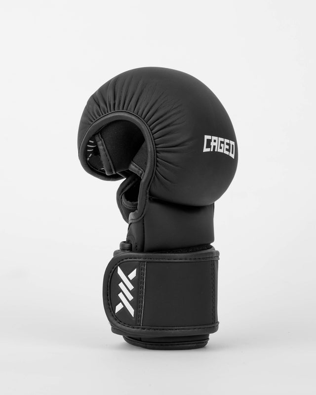 Guanti da sparring MMA Caged Shadow – Nero/Bianco opaco