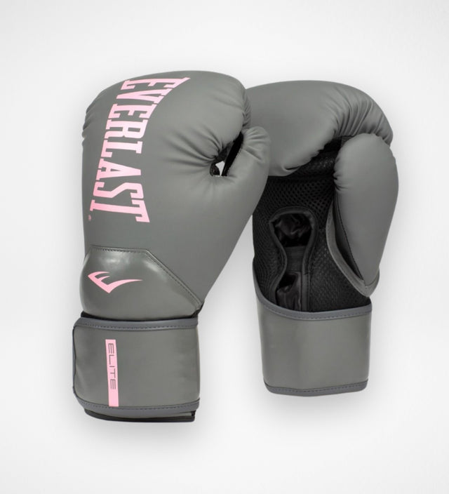Everlast Elite 2 Boxhandschuhe – Grau/Rosa
