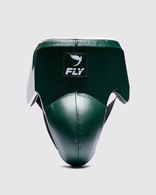 Coquille de boxe Fly Wraith X – Vert foncé/Blanc