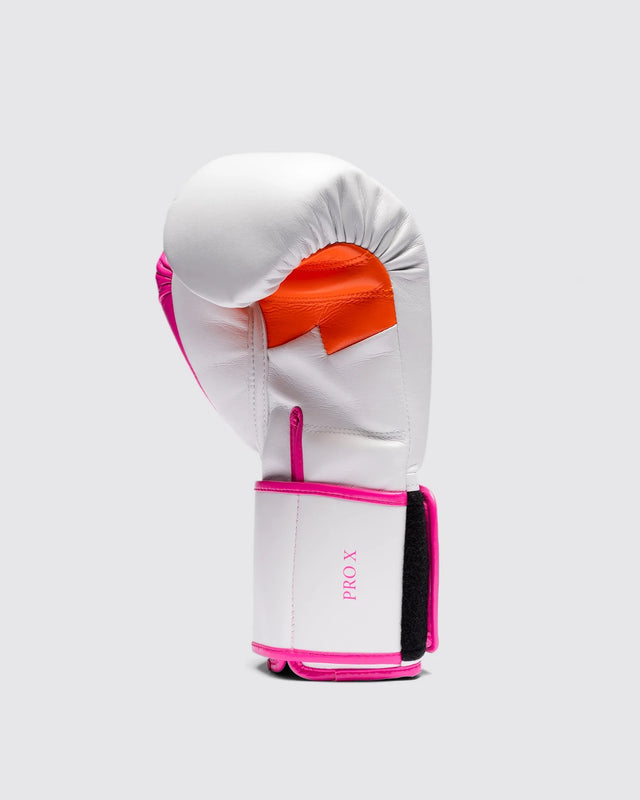 Guantes de boxeo Fly Superloop Pro X 2 – Blanco/Rosa/Naranja