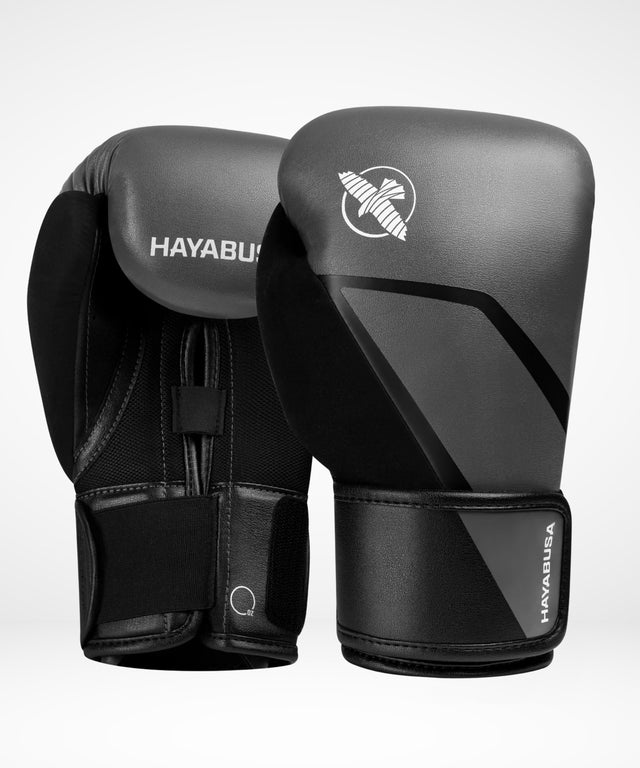 Hayabusa E1 Boxhandschuhe – Grau/Schwarz