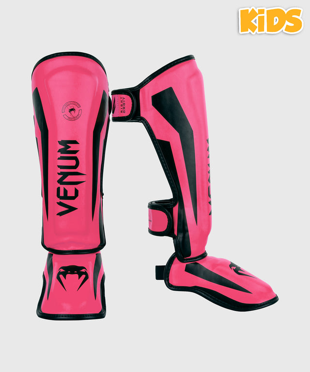 Venum Schienbeinschoner Elite Kinder – Neon Rosa