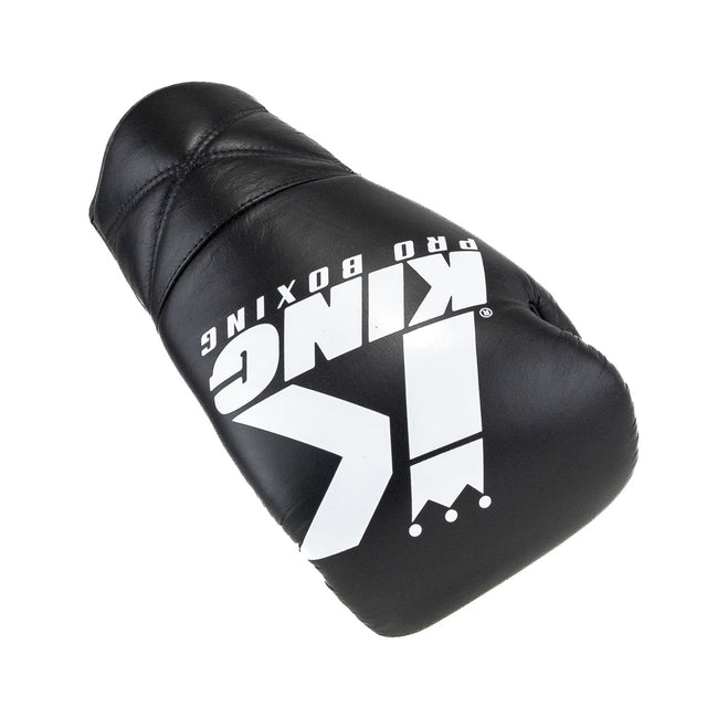 Guantoni da boxe King Pro Boxing XK con allacciatura – Nero/Bianco