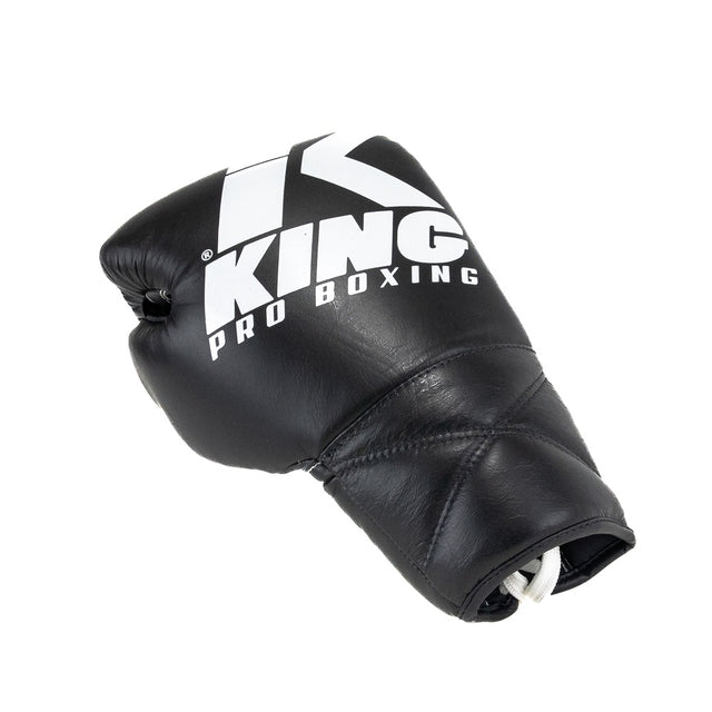 Guantoni da boxe King Pro Boxing XK con allacciatura – Nero/Bianco