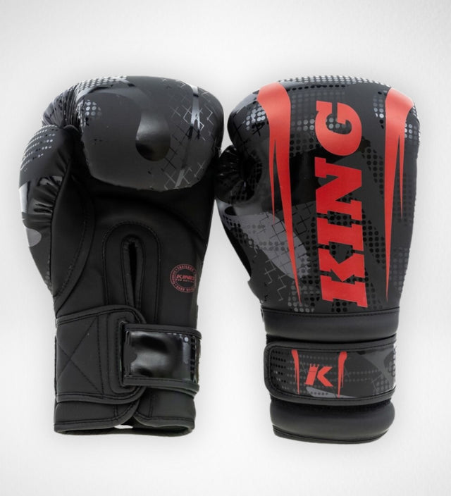 Gants de boxe King Pro Boxing Shogun – Noir/Rouge