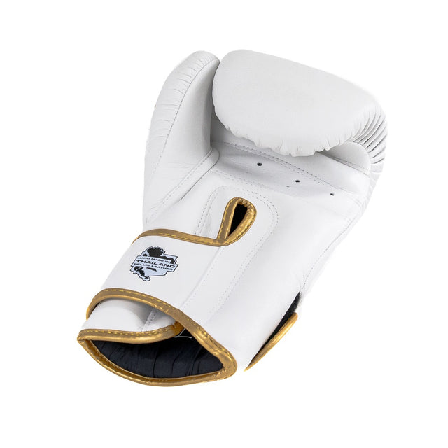 Guantes de boxeo Booster PRO BGL VX4 – Blanco/Oro