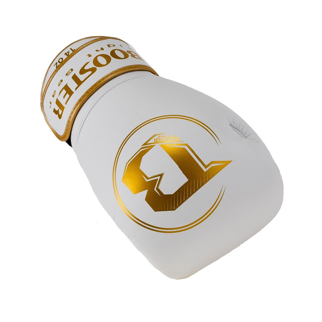 Guantes de boxeo Booster PRO BGL VX4 – Blanco/Oro