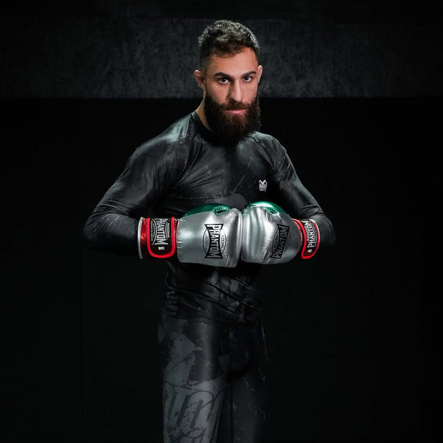 Luvas de boxe Phantom Athletics Mexico – Preto/Verde/Vermelho