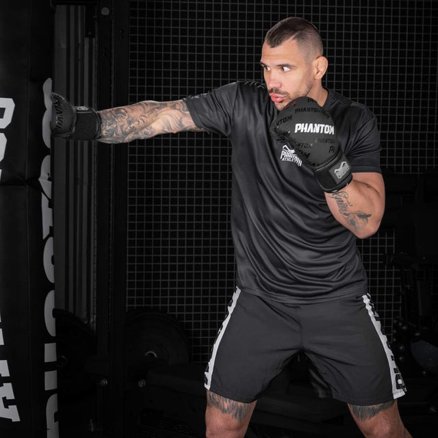 Gants de boxe Phantom Athletics Velcro – Noir/Blanc