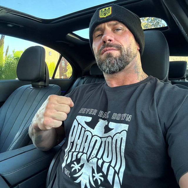 T-Shirt Phantom Athletics Germany Never Back Down – Noir