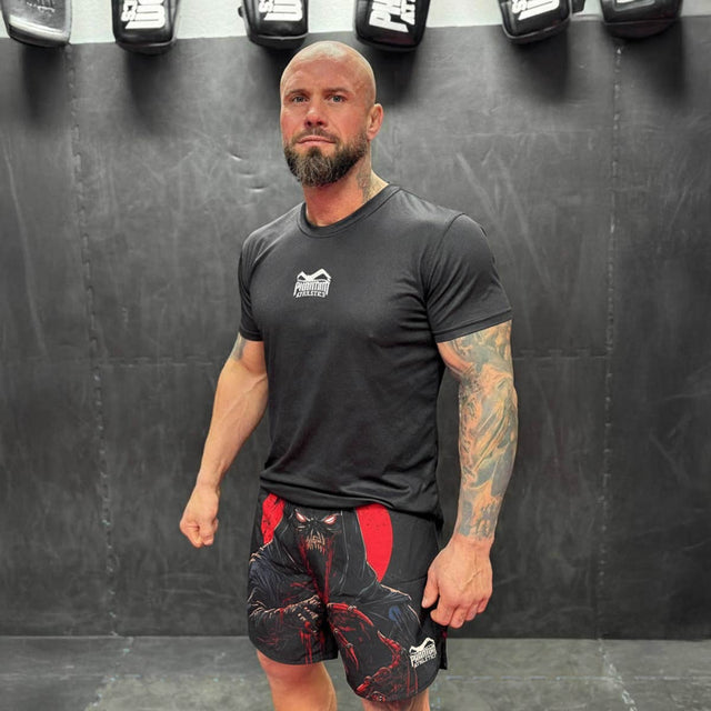 Phantom Athletics MMA-Shorts Fusion-R – Schwarz/Rot
