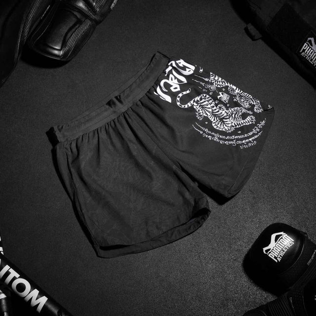 Shorts de Muay Thai Phantom Athletics Fusion – Noir