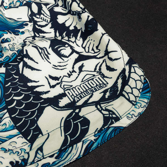 Shorts de MMA Phantom Athletics Fusion Tsunami – Bleu