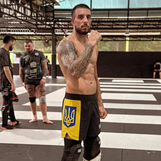 Pantaloncini MMA Phantom Athletics Fusion-R Team Ukraine – Blu/Giallo
