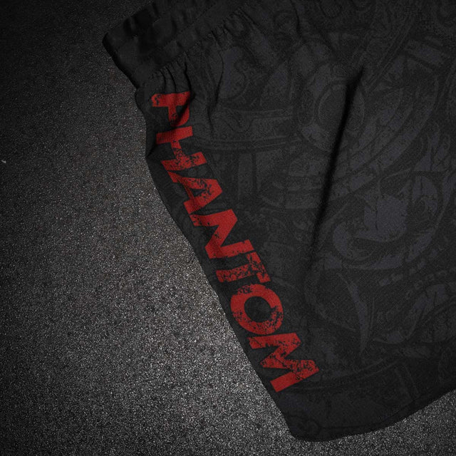 Phantom Athletics MMA-Shorts Fusion-R Samurai – Schwarz/Rot