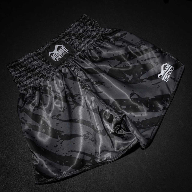 Pantaloncini Muay Thai Phantom Athletics Tiger Camo – Grigio