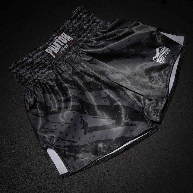 Pantaloncini Muay Thai Phantom Athletics Tiger Camo – Grigio