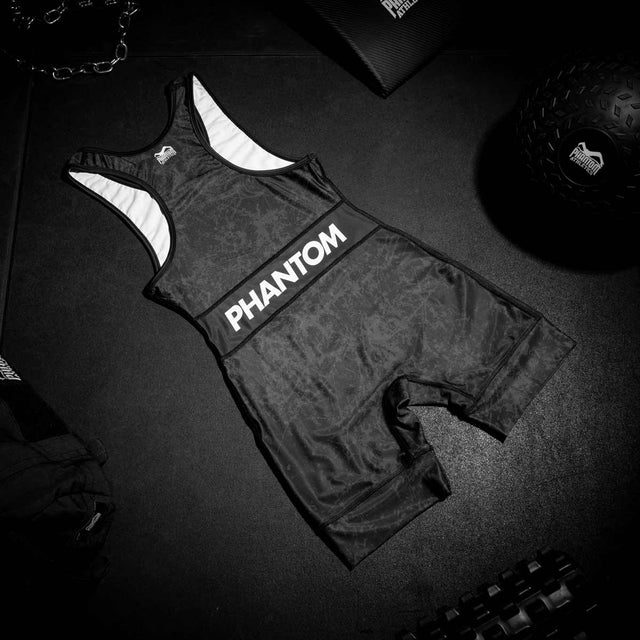 Phantom Athletics Singlet de lucha EVO Serious – Negro